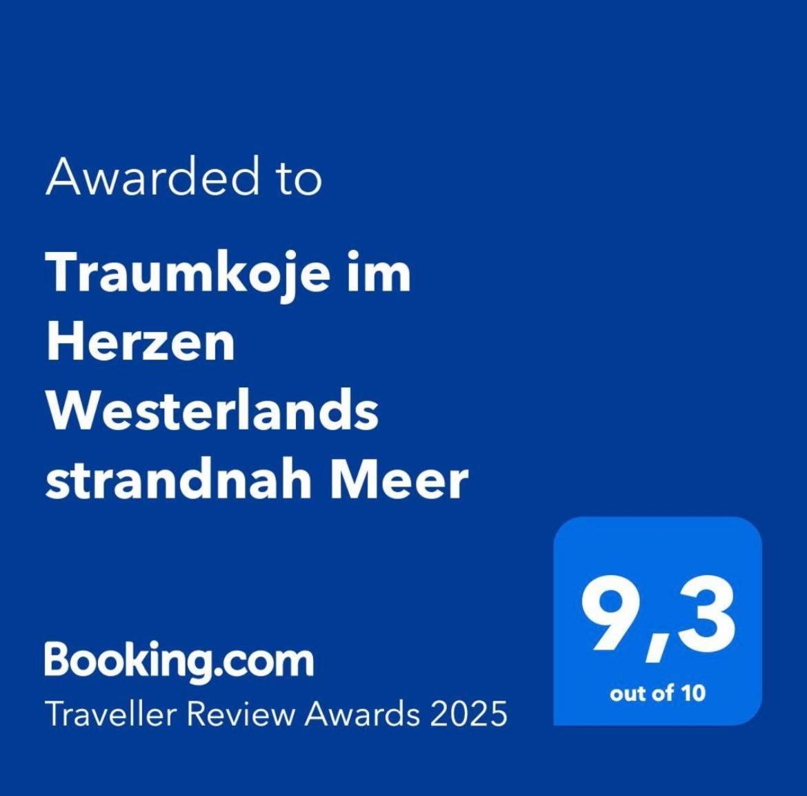 Traumkoje Im Herzen Westerlands Strandnah Meer Exterior photo
